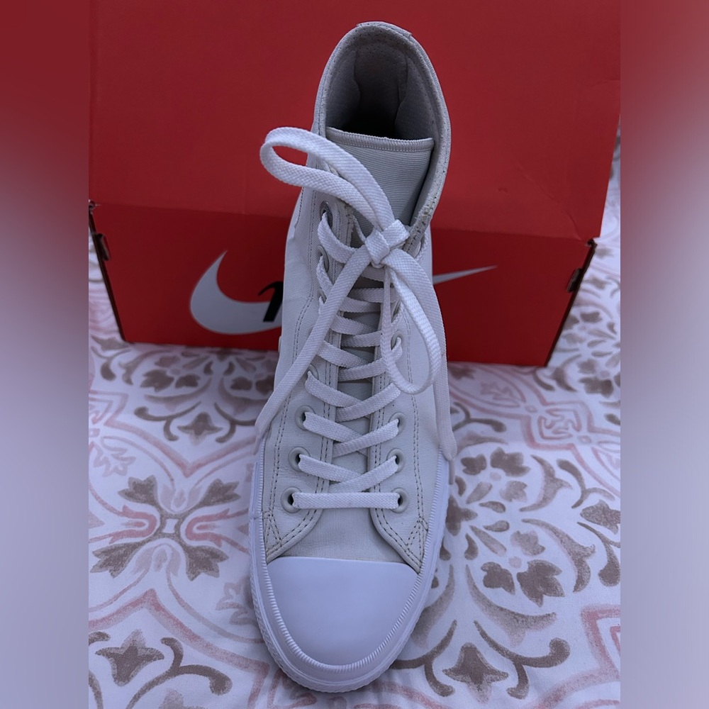 High top Converse Chuck 2 White Canvas w/ Lunarlon Sz 9 - Picture 12 of 16